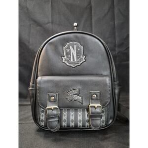 MGM | Bags | Wednesday Addams Womens Mini Backpack Black Mgm  display picture 3